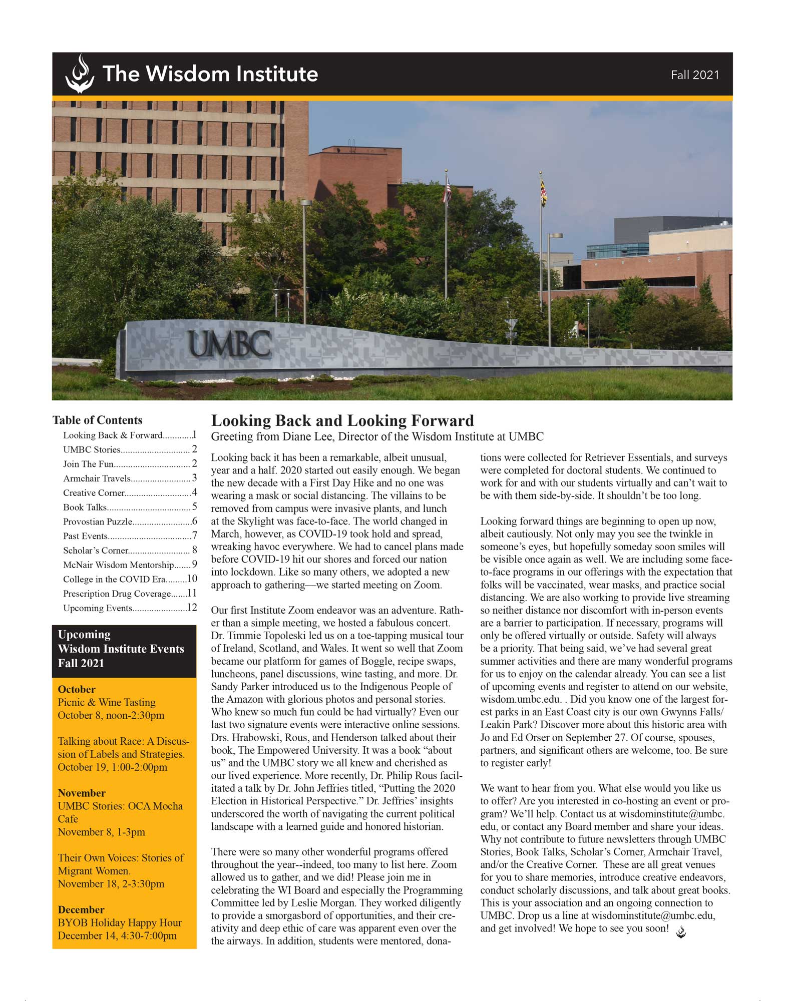 Cover of the Fall 2021 newsletter #5