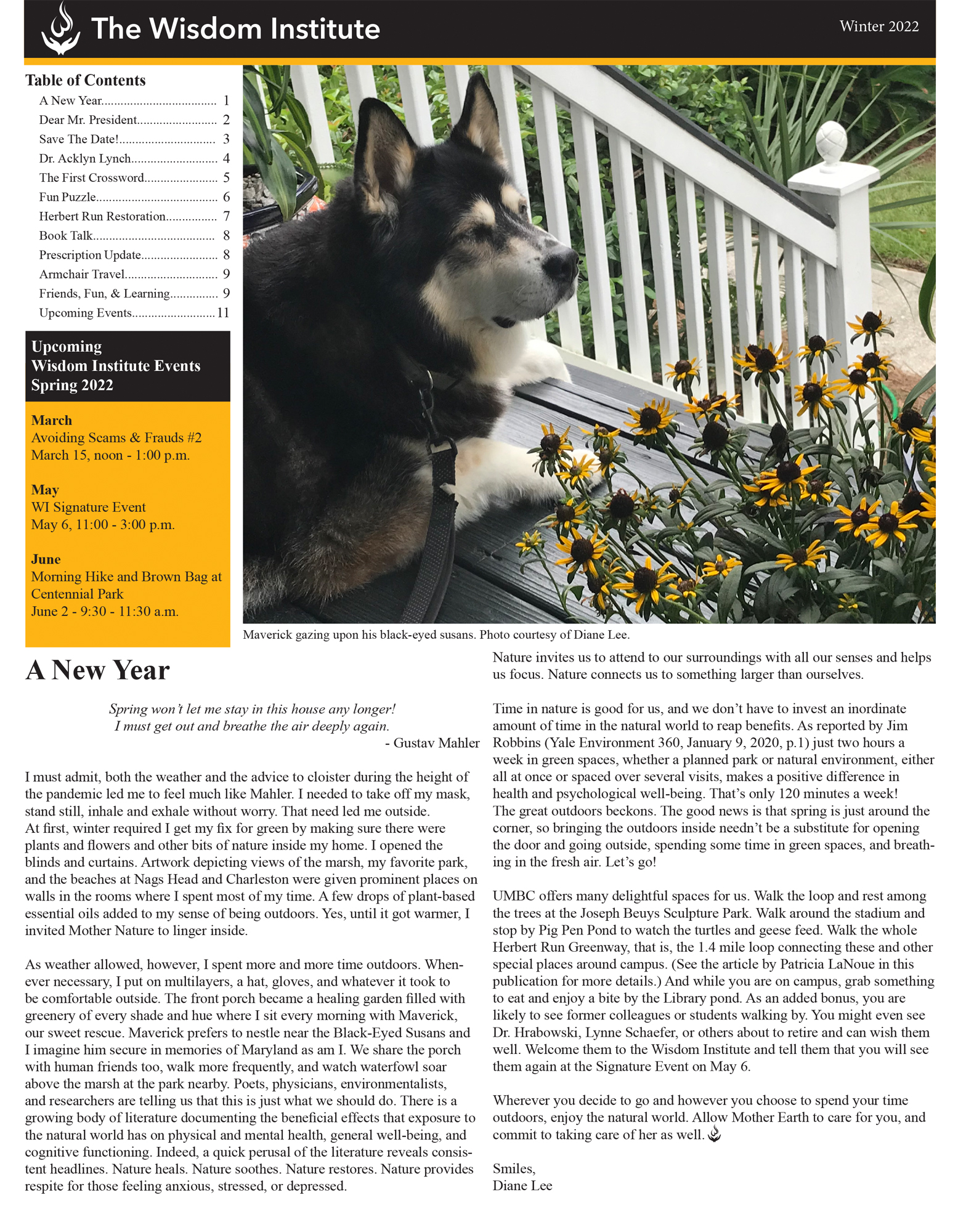 Cover 2022 Issue newsletter #6